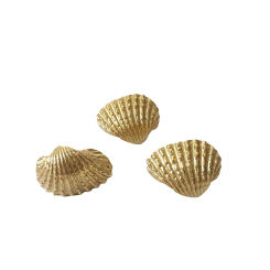 Cute Brass Shell Drawer Knob Pulls Lovely  Cabinet Pulls Handle Decorative Dresser Knob 2Pcs/set
