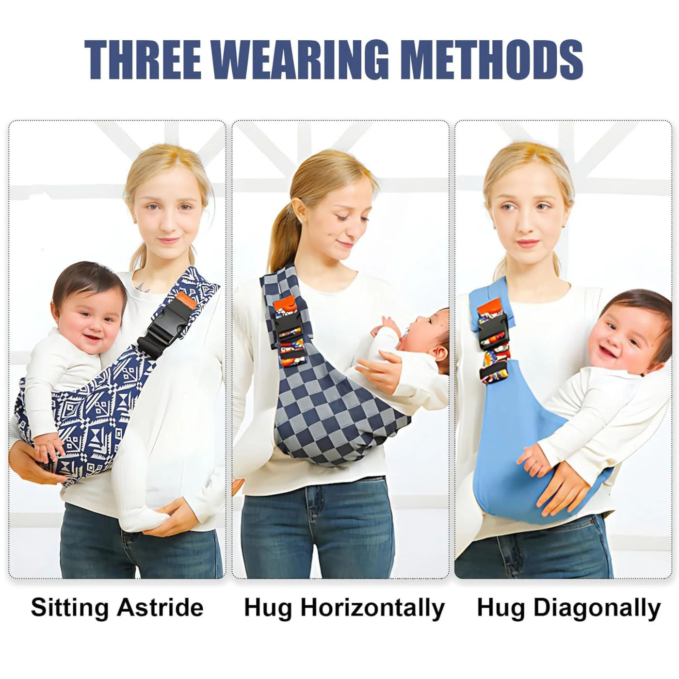 Description Picture 4 of itemPortable Baby Carrier Wrap Toddler Accessories Multifunctional Strap Infant Bag Adjustable Shoulder Baby Carriers Sling for Kids