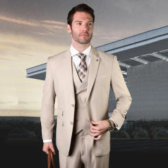 Tailor Made Men Suits For Wedding Notched Lapel Elegant Formal 3 Pieces Groom Wear Suits Blazer Vest Pants Costume 2024