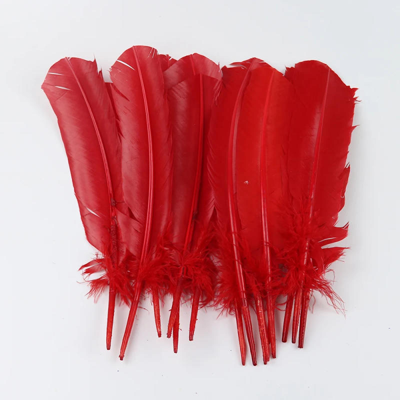 Description Picture 3 of item50pcs Natural Goose Feather Diy Jewelry Making 25-30Cm/10-12Inch Plumes Wedding Handwork Decoration Feather Crafts Wholesale