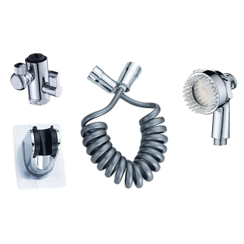 Description Picture 4 of itemFaucet Extender External Shower Shower Accessories Washbasin Water Distributor Bracket Filter Retractable Nozzle Set