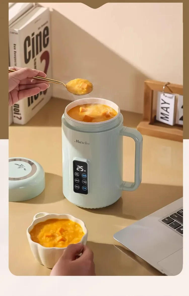 Description Picture 6 of item110V/220V Portable Electric Steamer Office Soup Cooker Rice Porridge Maker Water Boiling Cup Health Kettle