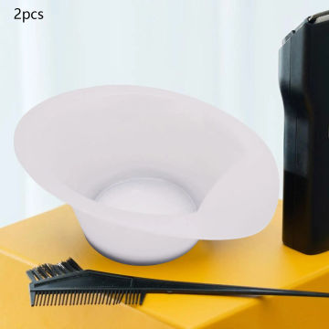 2 Pieces Hair Dye Coloring Bowl DIY Tools Tail Dyeing Color Mixing for Home