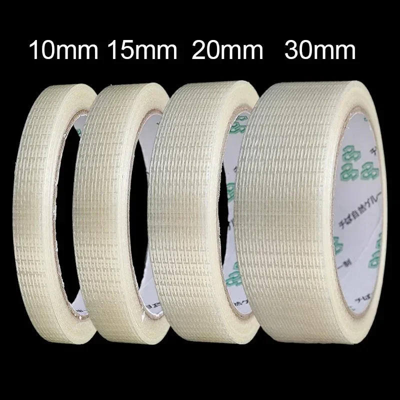 Description Picture 3 of item20 Meters Glass Fiber Adhesive Mesh Tape Transparent Waterproof Grid Tapes High Viscosity Reinforced Strapping Packing Seal Tape