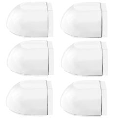 6Pcs Door Stops Floor Self-Adhesive Door Buffer Floor For Gluing Transparent, Floor Door Stopper No Drilling Wall Buffer
