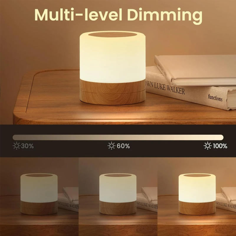 Description Picture 5 of itemNight Light with Remote Control Rechargeable Bedside Touch LED Lamp Dimmable Mini NightLights Portable Table Lamp for Bedrooms