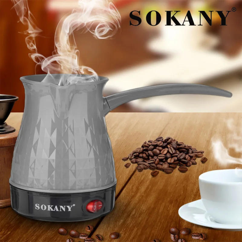 Description Picture 2 of itemSOKANY 219 Türkiye coffee pot electric tea boiling hot milk  separate Italian mocha  mixed