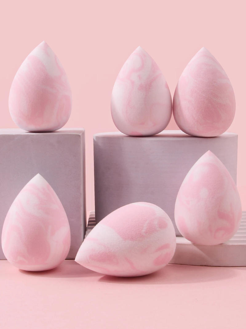 Description Picture 4 of item6Pcs Professional Makeup Sponge Set Large Soft Cosmetic Blender & Powder Puff Beginner-Friendly Face Makeup Kit