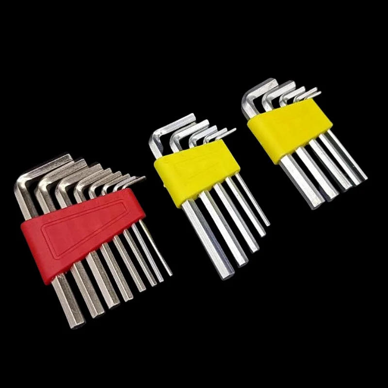 Description Picture 2 of item5/8/11 Pcs Metric Allen Wrench Set Inch Wrench L Wrench Keys Size Allen Key Short Arm Vehicle Repair Tool Set Home Hand Tools