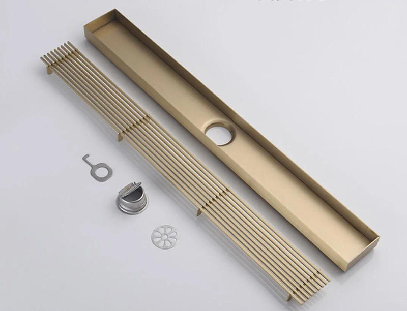 Description Picture 6 of itemfloor Drain 300/400/500mm Long Bathroom Water Outlet Stainless Steel Brushed Matt Black Brushed Gold Shower Room Toilet Using