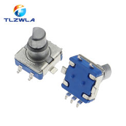 5PCS EC11 SMD Encoder With Switch 30 Positioning Number 15 Pulse Shaft Length 10MM Digital Rotary Potentiometer