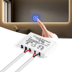 Dimmable Home Lighting Touch Switch 12V Bathroom Smart Mirror Touch Sensor Control Switch  CCT Adjustable Work With 1-5mm Glass