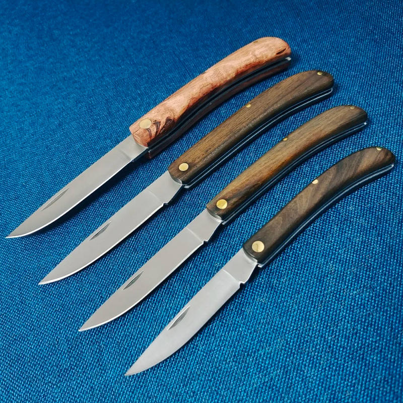 Description Picture 5 of itemGradyFung Pocket Knife Folding Blade Stainless Steel with Wood Handle Gentleman Knives for Camping  EDC Utility Meat Table Tools