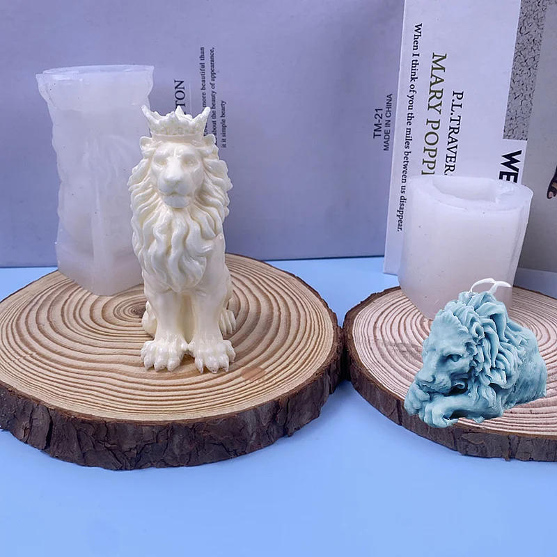 Description Picture 2 of itemLion King Silicone Candle Mold DIY Animal Handmade Soap Mould Aromatherapy Plaster Epoxy Resin Making Supplies Home Decor Gifts