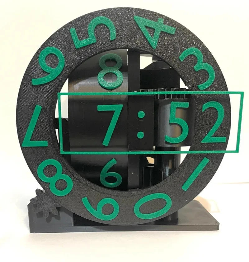 Description Picture 3 of itemHome Modern Creativity Clock 3D Printed Living Room Bedroom Home Decoration Desktop Ornaments Gift Ideas Ornaments Table Clocks