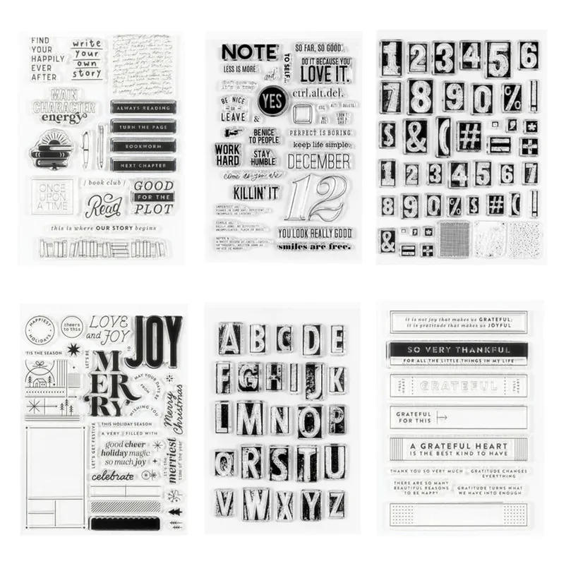 Description Picture 2 of itemNew English  Clear Stamp Seal DIY Scrapbooking Photo Album Decorative A6534