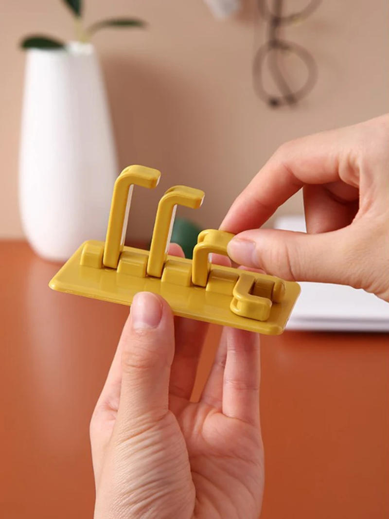 Description Picture 6 of item1Pc No Punch Organ Hooks Stickers Powerful Dormitory Sticky Hooks Powerful Sticky Wall Kitchen Bathroom No Trace Hooks