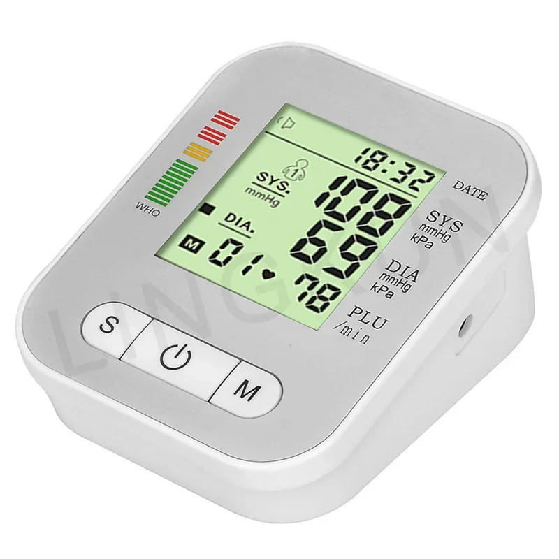 Description Picture 5 of itemBP Sphygmomanometer English Voice Blood Pressure Monitor Upper Arm Automatic Tonometer Blood Pressure Meter LCD & Cuff Medical