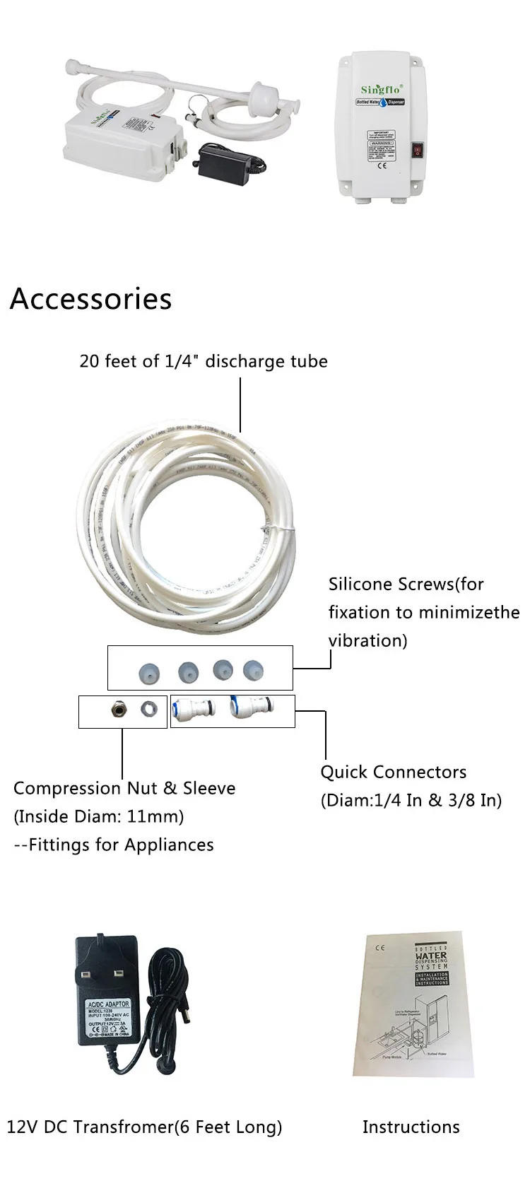 Description Picture 2 of itemSingflo factory high quality BW4003A drinking bottled water dispenser