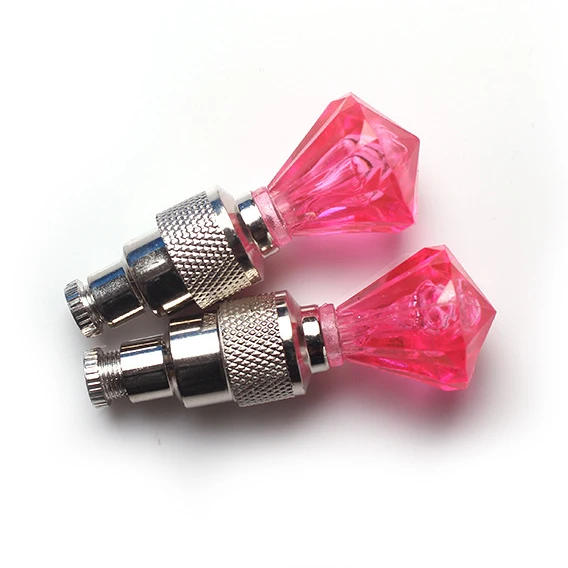 Description Picture 6 of item2PCS/Set LED Bike Wheel Light Tire Valve Cap Neon Lamp Waterproof Tyre Wheel Valve Cap Flash Practical Warning Lights Bicycle