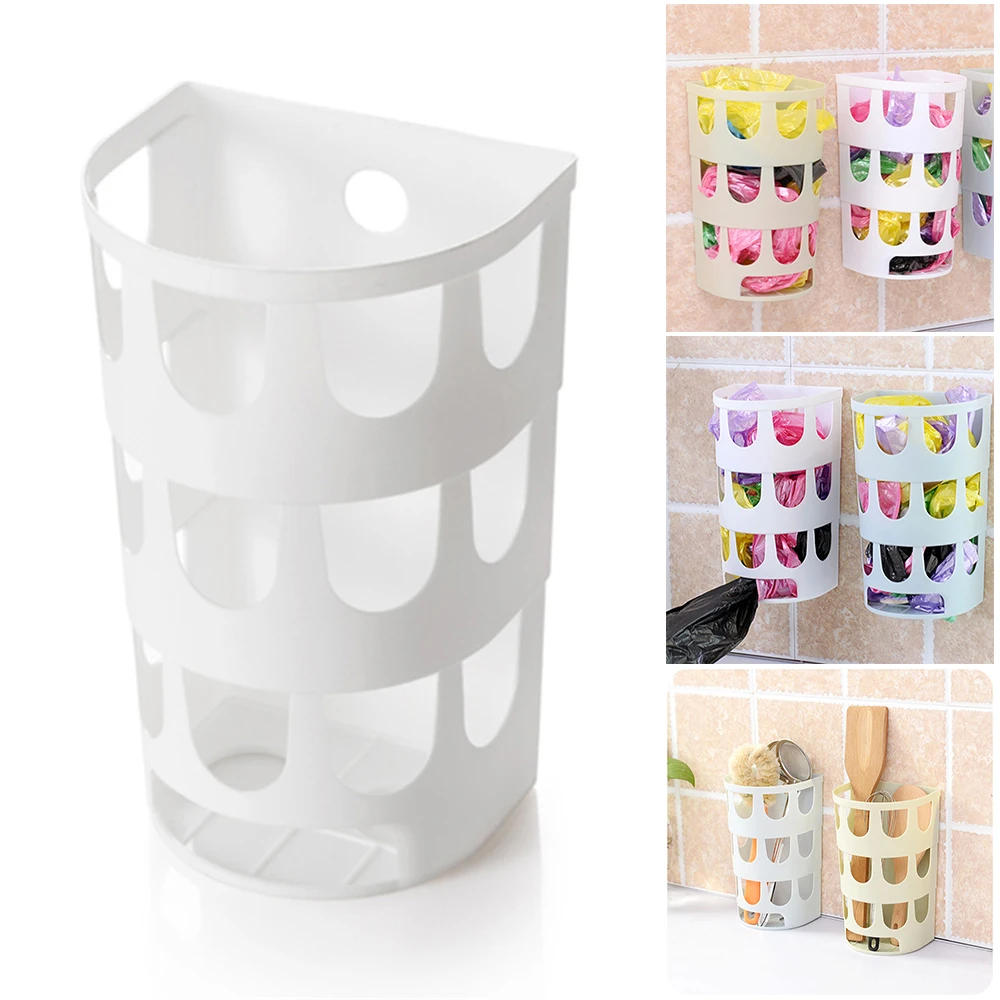 Description Picture 2 of itemNewest Hanging Storage Bag Plastic Bag Holder Wall-Mounted Grocery Bag Dispenser Practical Clutter Boxes Garbage Bag Organizer