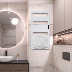 Heated Towel Rack , Towel Warmer W/ Timer Wall Mounted Towel Drying for Bathroom