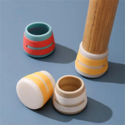 4pcs/set Chair Leg Caps Silicone Feet Protector Pads Furniture Table Covers Socks Plugs Cover Furniture Leveling Feet Home Decor