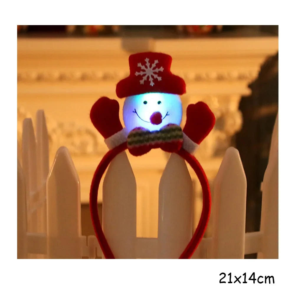 Description Picture 6 of item2024 Christmas Headbands Santa Claus Elk Snowman Children Adult Headwear Decoration Party Role Playing Happy New Year