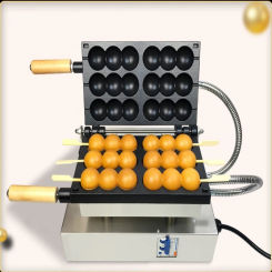 Electric Waffle Maker Candied Haws 1600W Skewers Waffle Takoyaki Ball Shaped Machine Eggs Waffle Baker