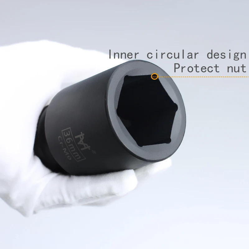 Description Picture 5 of item3/4" Deep Impact Socket 78mm Length Cr-Mo Steel Air Sockets Wrench Head Nut Socket Pneumatic Wrench Head