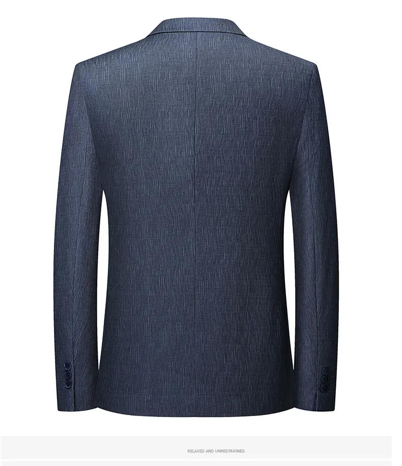 Description Picture 6 of itemMens Blazer Jacket Fashion Business Handsome Gentleman Korean Version of British Fashion Trend Casual Wedding Work Blazer