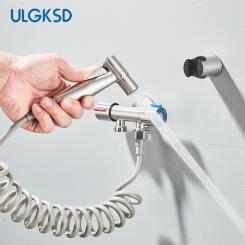 ULGKSD Bathroom Bidet Faucet High Pressure Mixer Tap Stainless steel Faucet For Bathe Conceal Installed Bidet Shower Sprayer Tap