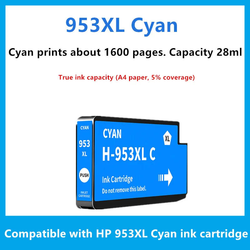 Description Picture 4 of item953XL Ink Cartridges Replacement for HP953 953 XL Compatible with HP Officejet Pro 7720 7730 7740 8710 8715 8718 8720 Printer