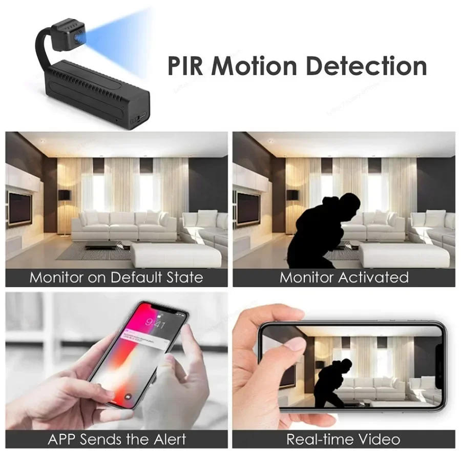 Description Picture 5 of item1080P HD Mini Camera WIF Portable Night Vision Remote Control Home Security Protection Micro IP Camcorders Surveillance Recorder