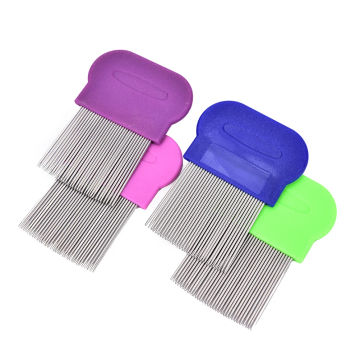 With Micro Grooved Teeth Hair Care Styling Tools JETTING  1pcs Lice Comb Nit Free Remove Nits Stainless Steel