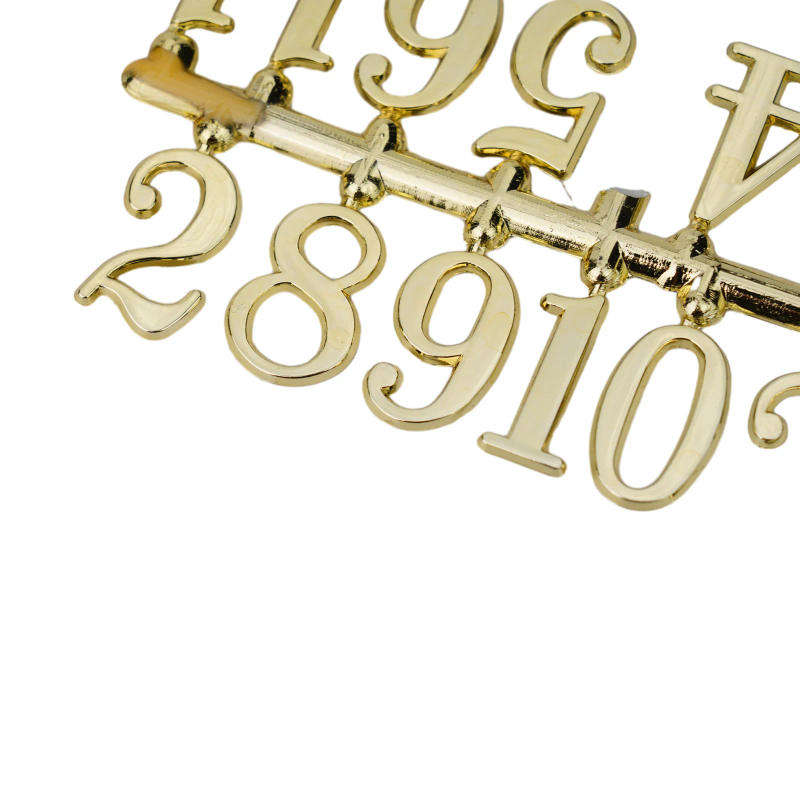 Description Picture 6 of item1 Set Clock Number Plate Roman Arabic  Tricolor Clock Part DIY Clock Numbers Quartz Needle Wall Clock Replace Needle