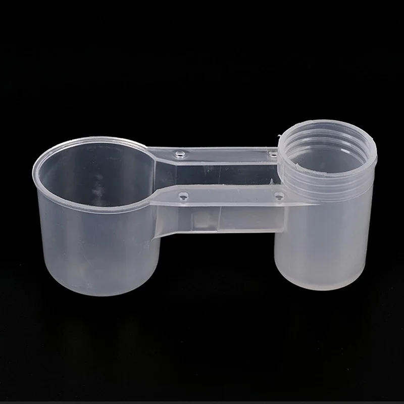 Description Picture 2 of itemPlastic Pet Bird Drinker Feeder Water Bottle Cup Cat Chicken Pigeon Parrot Hamster Double Nozzle Water Guide For Family Garden