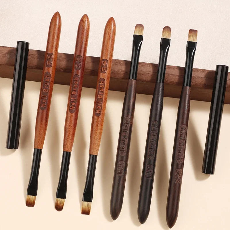 Description Picture 2 of item1/2Pcs Nail Glue Phototherapy Pen UV Gel Brush Pen Acrylic Nail Art Painting Drawing Brush Professional Brushes Manicure Tools