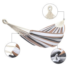 58 Coffee bar Polyester cotton hammock 200*150CM with two 2M ropes + back bag