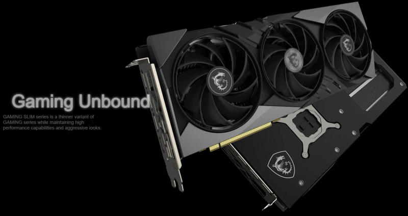 Description Picture 4 of itemOriginal Authentic MSI GeForce RTX 4070 SUPER 12G GAMING X SLIM Esports Gaming Computer Graphics Card GDDR6X 650W Power Source