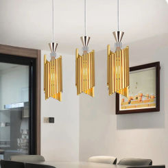 Modern Simple Restaurant Pendant Lamps Creative Grille Bedside Lamp Indoor Lighting Fixture Deluxe Living Room Hanging Lights