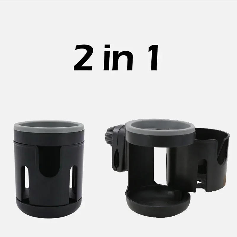 Description Picture 3 of itemBaby Stroller Accessories Coffee Cup Holder Phone Support Milk Bottle Drink Cup Holder Conversion 2 Cups for Universal Pram
