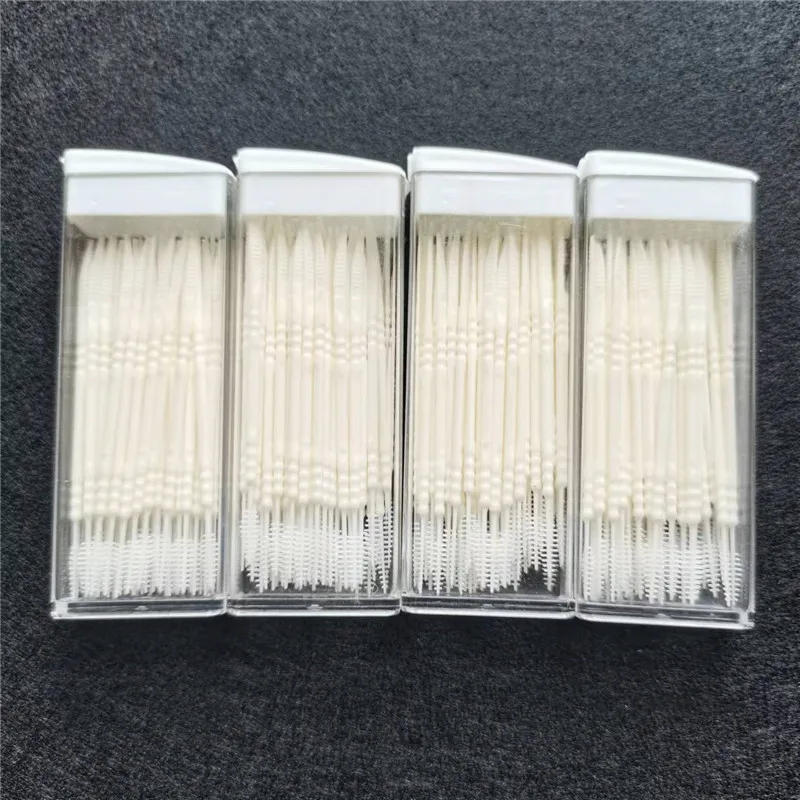 Description Picture 2 of item60 Fishbone Double-headed Toothpick Brush Boxed Portable Hotel Household Tooth Stick Clean Teeth Food Residue Interdental Picks