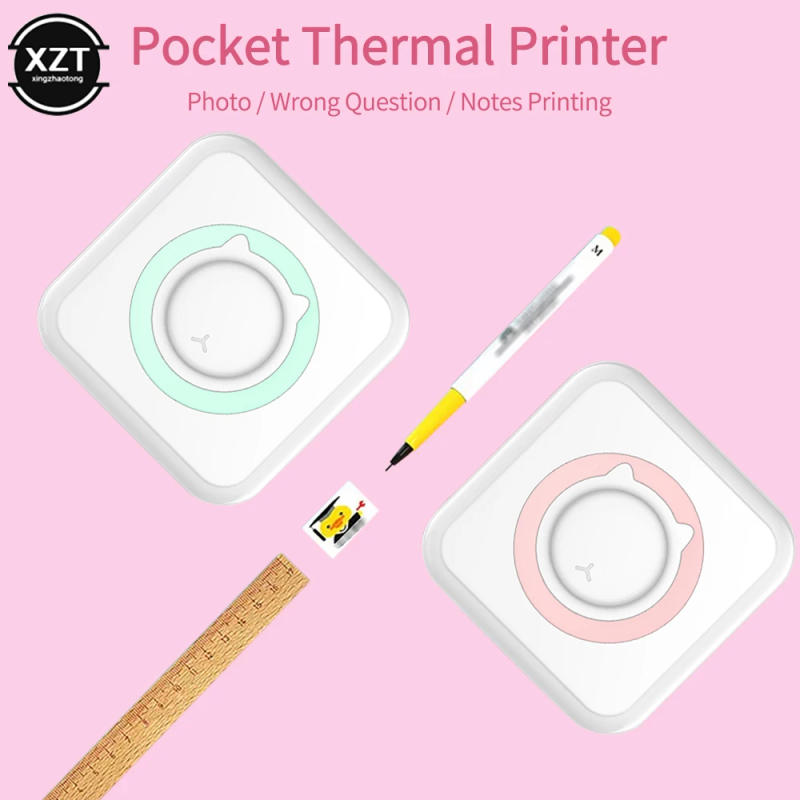 Description Picture 6 of itemMini Cute Portable Thermal Printer Photo Pocket Label Sticker Printer Color Paper Roll 58mm Wireless Picture Print Maker