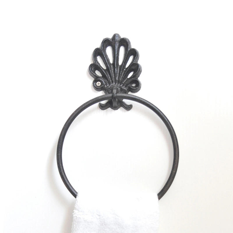 Description Picture 6 of itemStorage Rack Bathroom Hook Steel Hange Hardware Pendant Kitchen Hooks Round Vintage Design Iron Strap Garden Hanging Towel Ring