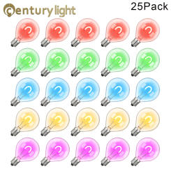 G40 RGB Led Filament Bulb 1W Globe Ball Lamp String Light Multicolor Replacement Bulb E12 Base 220V Glass Mini Decoration Lights