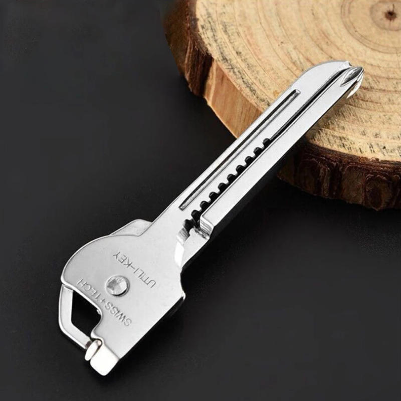 Description Picture 3 of itemUtili Key Shape Mini Multi Tool Multipurpose Knife Opener Screwdriver Ring Keychain Pocket Survive Edc Gear Utility Pocket Kit