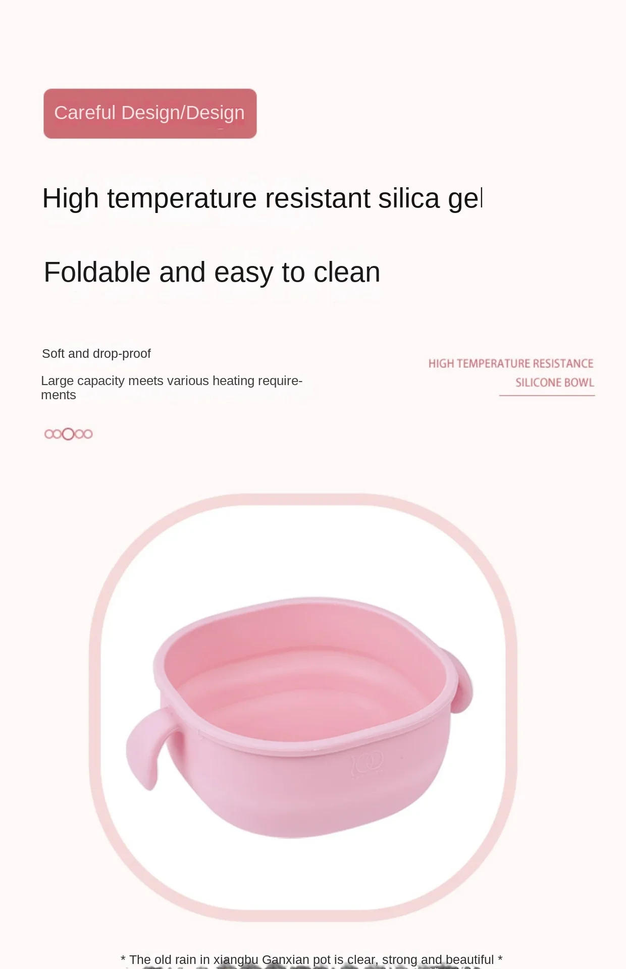 Description Picture 6 of item220V Multi-functional Wax Melting Machine with Foldable Silicone Bowl, Portable Hair Removal Wax Heater with Non-Stick Pot