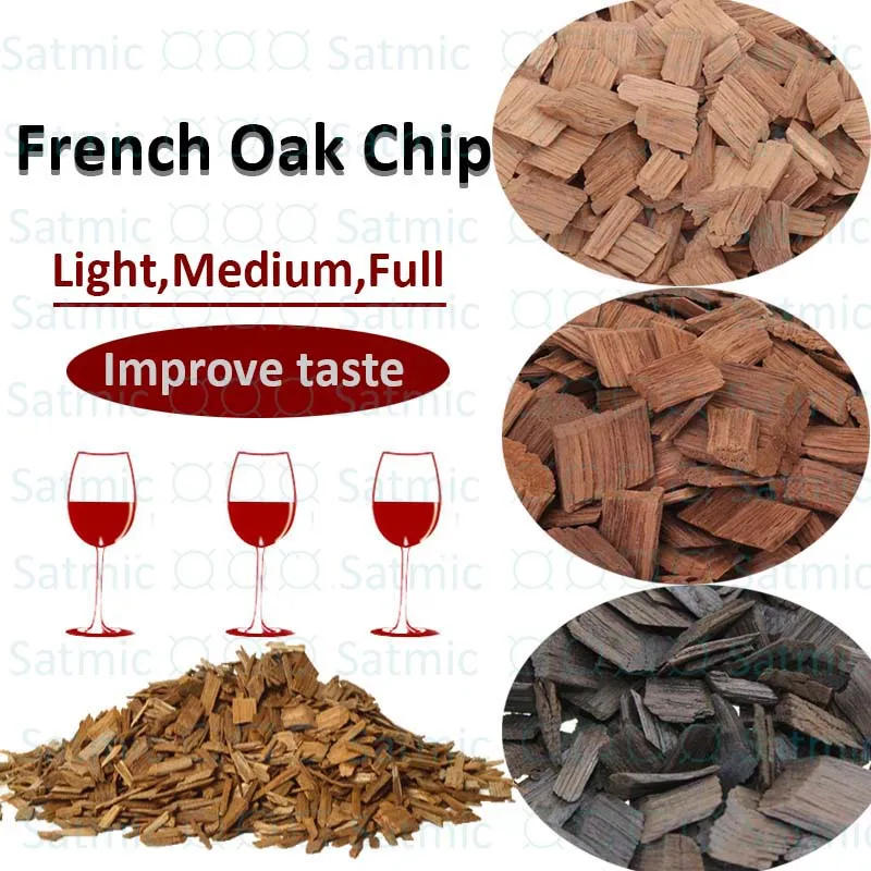 Description Picture 3 of itemFrench Oak Chip Home Brewing Wine Making Dark & Light & MediumToast Flavor For Wine & Brandy Provide The Flavor Of Oak Barrel
