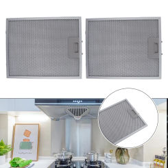 2PCS Kitchen  Cooker Hood  Filters Metal  Mesh Extractor Vent Filter 320 X 260 Mm Ventilation Aluminium Mesh Aspirator Filter